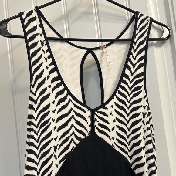 FREE PEOPLE Walk in the Park Dress Zebra Stripe - Picture 5 of 10